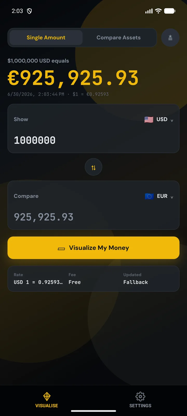 Tekli modda 1.000.000 ABD dolarının 925.925,93 avroya çevrilmesi